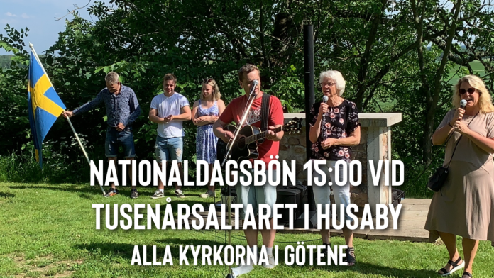 Nationaldagsbön vid tusenårsaltaret, Husaby kyrka