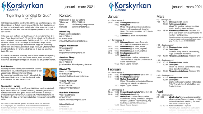 Programblad januari 2021